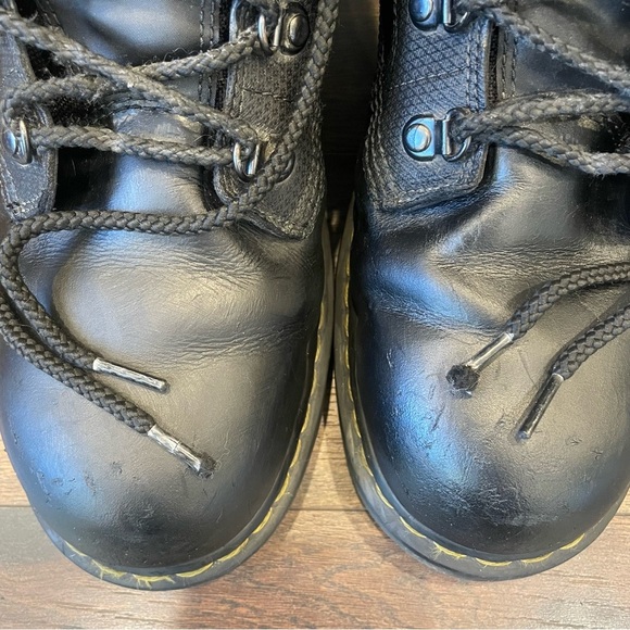 Dr. Martens Men's Earlstoke Black Steel Toe Work Boots Size 13 - Picture 2 of 16